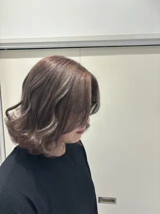 ミディアム カーリーパーマ/ 海外風/SAKURAのヘアスタイル
