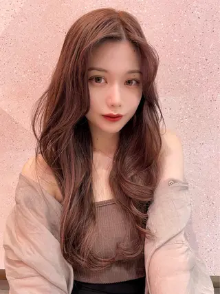 ロング カラー 韓国ヘア🤍顔周り/ 髪質改善✨/林遼一郎のヘアスタイル