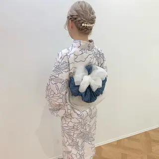 ヘアアレンジ キヨミ 韓国レイヤーカットのヘアスタイル