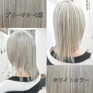 ミディアム カラー Re:st所属・Miyavi/カラー ショートボブのヘアスタイル