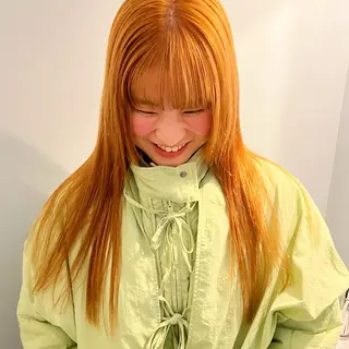 ロング 舟橋耀/ブリーチカラ ー/レイヤーカットのヘアスタイル