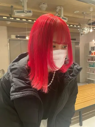 ミディアム カラー 艶ハイトーン👑♡ NATSUKIのヘアスタイル