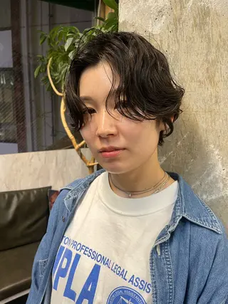ショート パーマ フクシマ ココのヘアスタイル