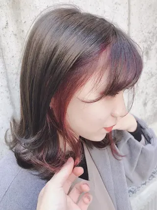 ミディアム アワ ダイキのヘアスタイル