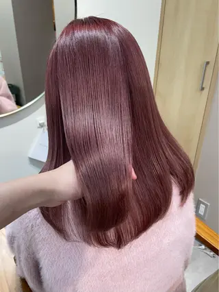 ミディアム カラー 韓国レイヤー 船橋 徒歩5分/小川友美のヘアスタイル