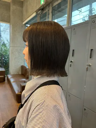 ショート カラー パーマ ヘアアレンジ 押切 響　のヘアスタイル