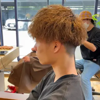 ショート カラー パーマ メンズ branch by suri-ru所属・branch 中原のヘアスタイル