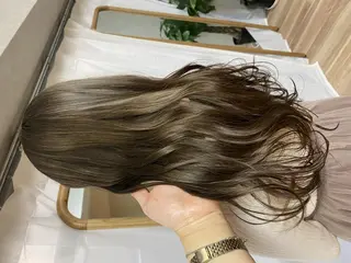 セミロング カラー ヘアアレンジ 女性専用サロン 【中崎町】ゆきみのヘアスタイル