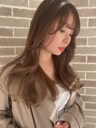 ロング カラー ヘアアレンジ 韓国モテhair🍑 momoのヘアスタイル