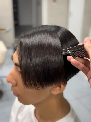 ショート パーマ メンズ 🔮メンズ縮毛矯正 毛流れパーマ💎竹永のヘアスタイル