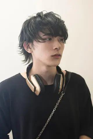 ミディアム カラー メンズ 千葉 慎也のヘアスタイル