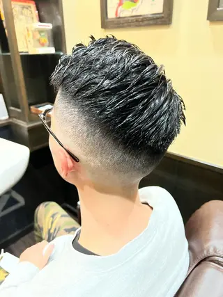 ショート メンズ blazeman barbershop 新宿店所属・猪井 明のヘアスタイル