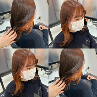 セミロング カラー 🤍透明感/韓国風 🤍サクラギヒトミのヘアスタイル