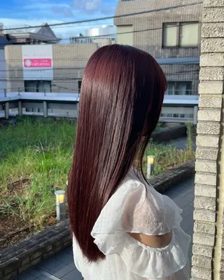 ロング カラー 岩堀 氷河のヘアスタイル