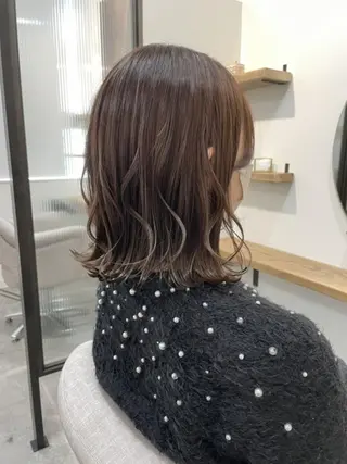 ミディアム カラー Rinko リンコのヘアスタイル