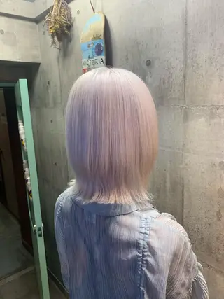 ショート カラー ハイトーン/メンズ/ ウルフ特化   小松のヘアスタイル