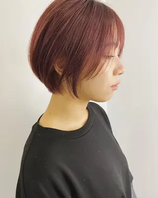 ショート カラー パーマ ヘアアレンジ メンズ キッズ ネイル マツエク・マツパ ショート/ボブ/ パーマ/柏原良亮のヘアスタイル