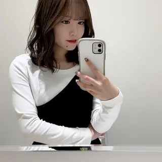 ミディアム カラー 髪質改善 Noe心斎橋店のヘアスタイル