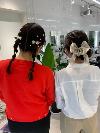 ロング 卒業式ヘアセット🎀 ヘアアレンジのヘアスタイル