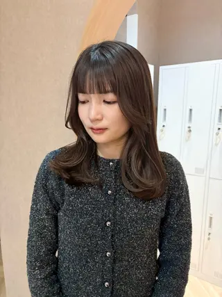 ミディアム 似合わせ/透明感 /レイヤー/りほ🤍のヘアスタイル