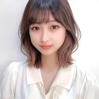ショート カラー ヘアアレンジ JYUNESU表参道所属・韓国ヘア🇰🇷🎀 透明感カラーのヘアスタイル
