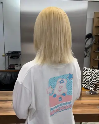 ミディアム カラー REFLECTION所属・ハイトーン /レイヤー/ふみやのヘアスタイル