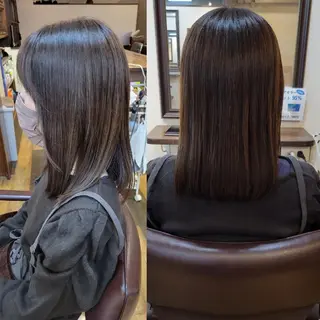 ミディアム 龍 悠紀のヘアスタイル