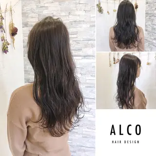 セミロング カラー ワタイショウタ 髪質改善✨眉毛サロンのヘアスタイル
