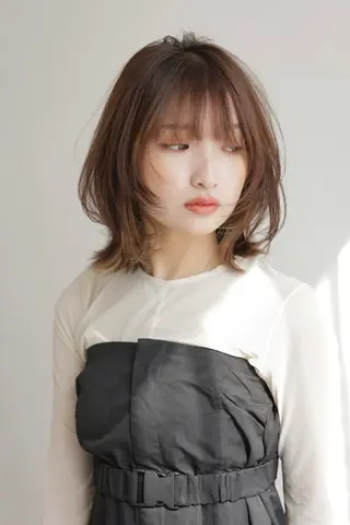 ミディアム カラー 艶カラー🦄 アヤナのヘアスタイル