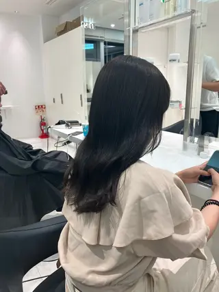 ロング カラー ヘアアレンジ 🫧透明感ラベンダー 似合わせ🫧あい🫧のヘアスタイル