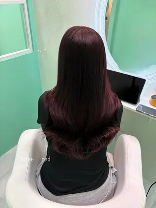 セミロング カラー Ella所属・nana【艶髪】/ レイヤー/縮毛矯正のヘアスタイル