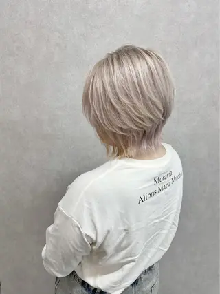 ショート カラー パーマ ヘアアレンジ メンズ キッズ ネイル マツエク・マツパ アイブロウ Eirデザイナーズ サロン茶屋町tomoのヘアスタイル