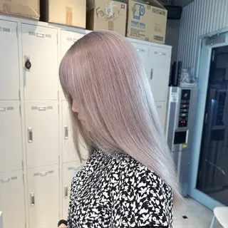 ロング カラー ハイトーン/韓国 レイヤー/るか🎀のヘアスタイル