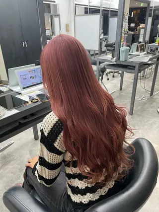 ロング 🧋ミルクティーカラ ー🧋特化小林拓登のヘアスタイル