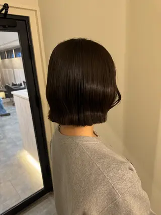 ミディアム カラー 内沼 恵留菜のヘアスタイル