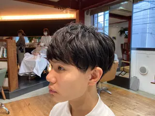 ショート メンズ ニュアンスパーマ/ メンズカット田島勇樹のヘアスタイル