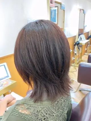 ミディアム 仮屋 敬介のヘアスタイル