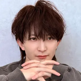 ミディアム カラー パーマ メンズ メンズZina代表 田端 麗治のヘアスタイル