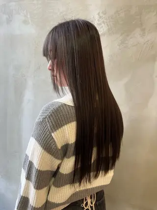 ロング カラー _WHITE+ 南海難波店所属・水素カラー/ 髪質改善水素/そらねのヘアスタイル