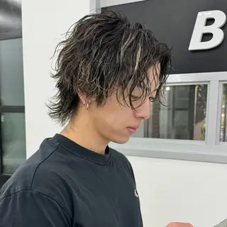 ミディアム カラー パーマ メンズ 🔥札幌No.1🥇 パーマ特化美容師🔥のヘアスタイル