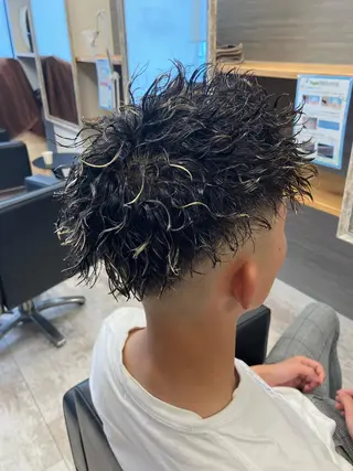 パーマ メンズ メンズ特化/パーマ/ フェードWATARUのヘアスタイル