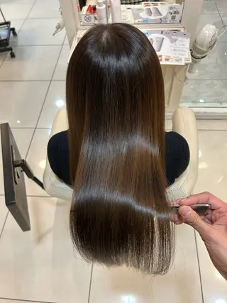 ミディアム 縮毛矯正 高橋佑のヘアスタイル