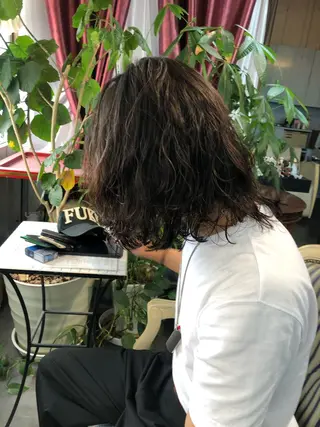 パーマ メンズ Mariana雛/ 西大分/ハイライトのヘアスタイル