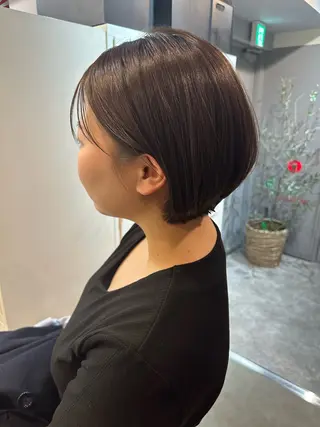 ショート カラー 巻けるケア縮毛矯正✨ ケアカラー✨山下のヘアスタイル
