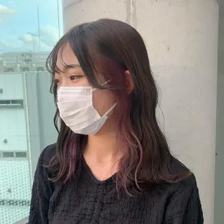 セミロング カラー SALOWIN川崎WEST店所属・🌷川崎/アレンジ/ 暖色ボブ/コトネ🌷のヘアスタイル