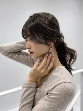 ロング カラー 🫧ナオ🫧 /韓国 ヘア/ マンツーマンのヘアスタイル