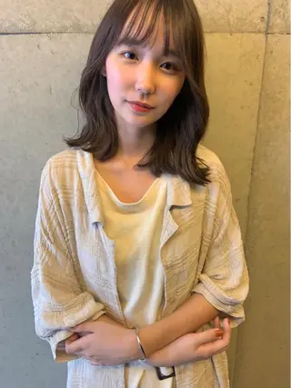 ミディアム カラー ♡ma ki♡のヘアスタイル