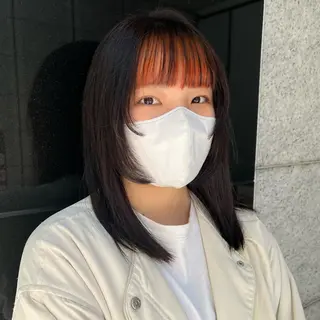 セミロング カラー 早朝セット☀️ レイヤー/Momoのヘアスタイル