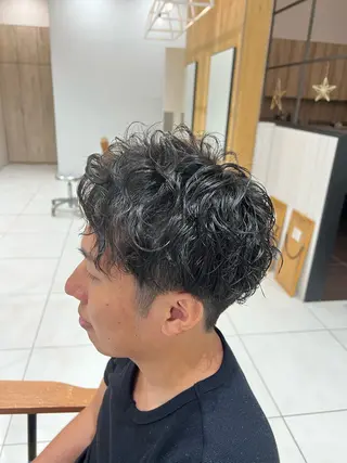 メンズ レディースショート/ メンズパーマ/足立のヘアスタイル