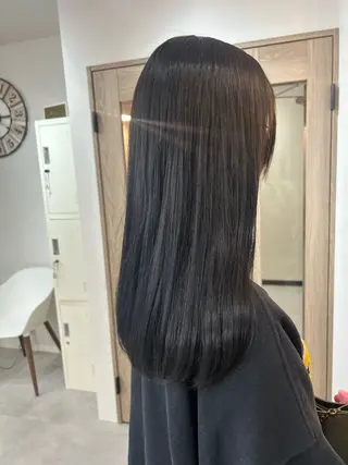 ロング カラー 後藤紗英/髪質改善 /オリーブベージュのヘアスタイル